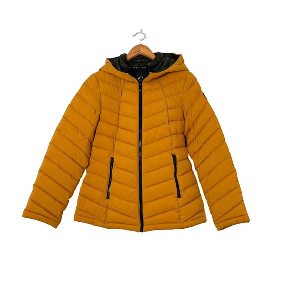 Women's Mustard Quilted Jacket - Picture 1 of 10